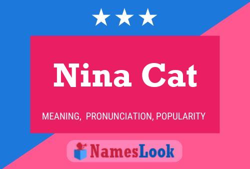 Nina Cat Name Poster