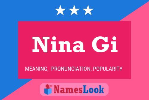 Nina Gi Name Poster