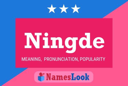 Ningde Name Poster