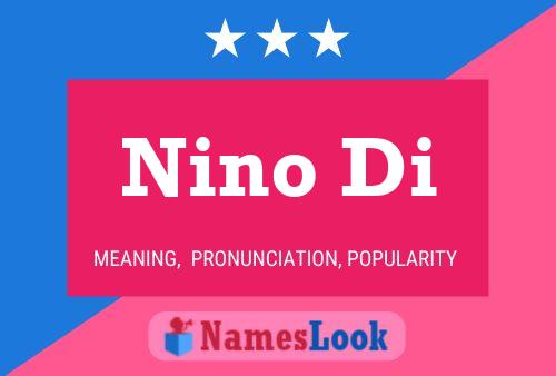 Nino Di Name Poster