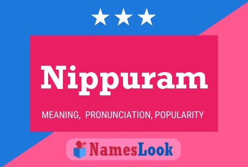 Nippuram Name Poster