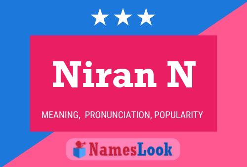 Niran N Name Poster