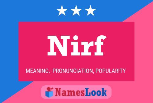 Nirf Name Poster