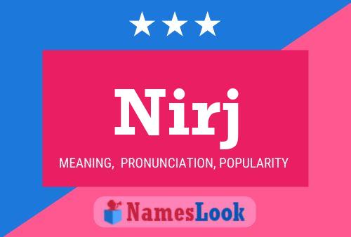 Nirj Name Poster