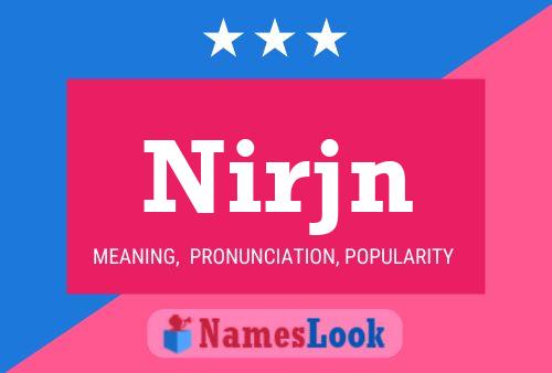 Nirjn Name Poster