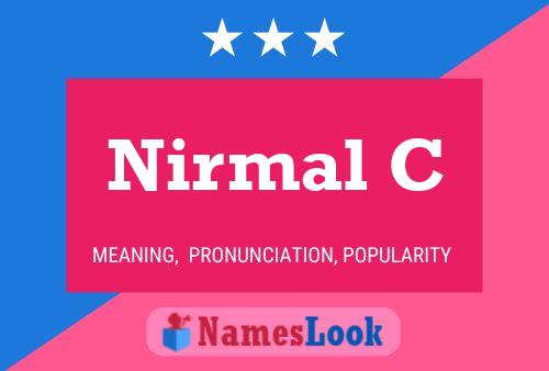 Nirmal C Name Poster