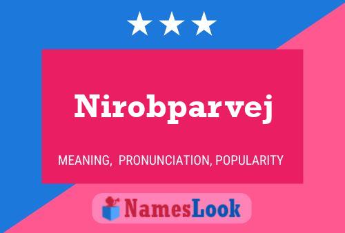 Nirobparvej Name Poster