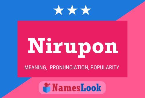 Nirupon Name Poster