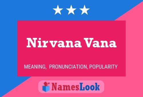 Nirvana Vana Name Poster