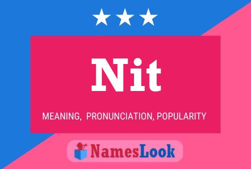 Nit Name Poster