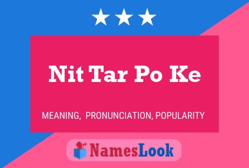 Nit Tar Po Ke Name Poster