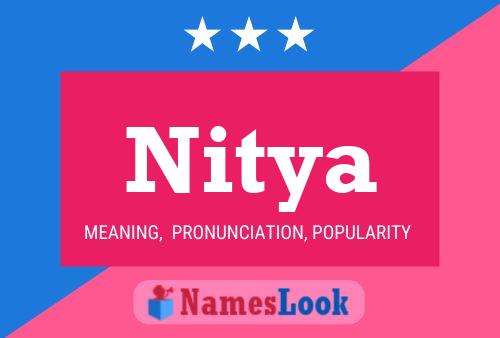 Nitya Name Poster