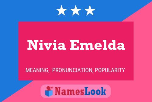 Nivia Emelda Name Poster