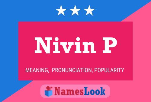 Nivin P Name Poster