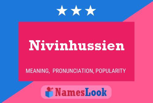 Nivinhussien Name Poster