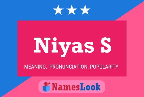 Niyas S Name Poster