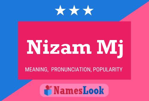 Nizam Mj Name Poster