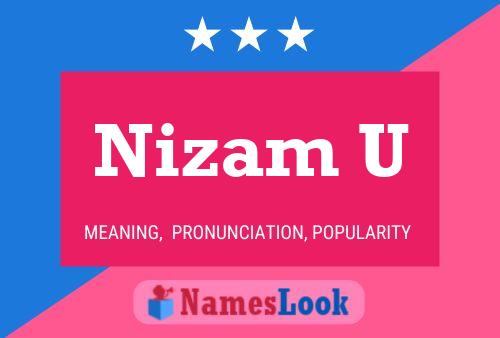 Nizam U Name Poster