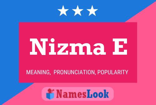 Nizma E Name Poster