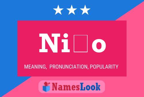 Niño Name Poster