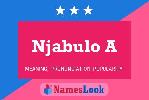 Njabulo A Name Poster