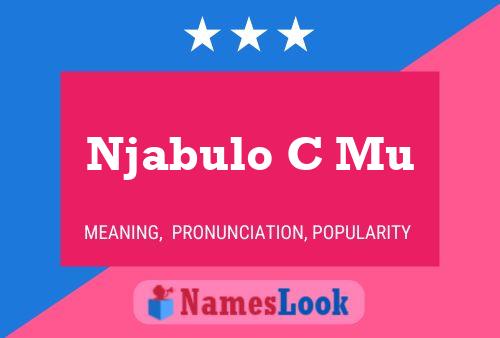 Njabulo C Mu Name Poster