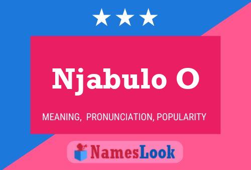 Njabulo O Name Poster