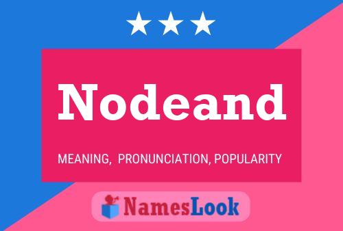 Nodeand Name Poster