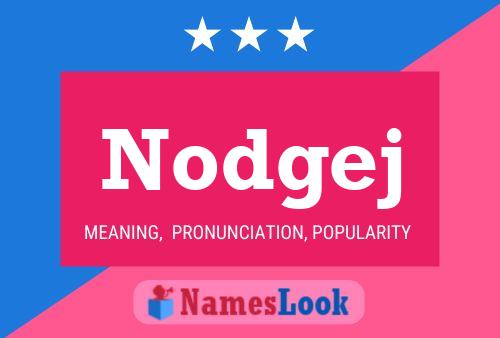 Nodgej Name Poster