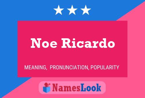 Noe Ricardo Name Poster