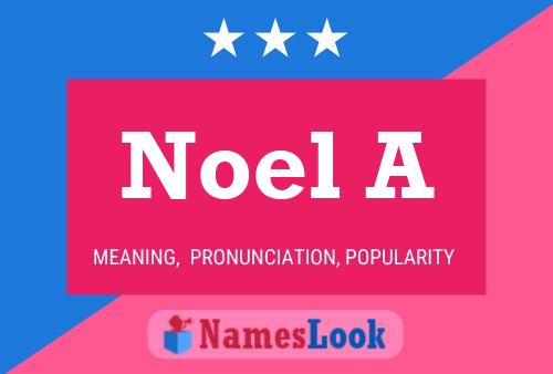 Noel A Name Poster