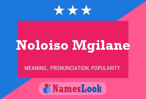 Noloiso Mgilane Name Poster