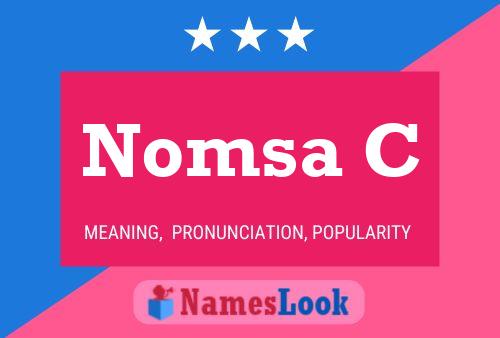 Nomsa C Name Poster