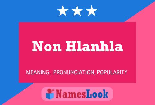 Non Hlanhla Name Poster