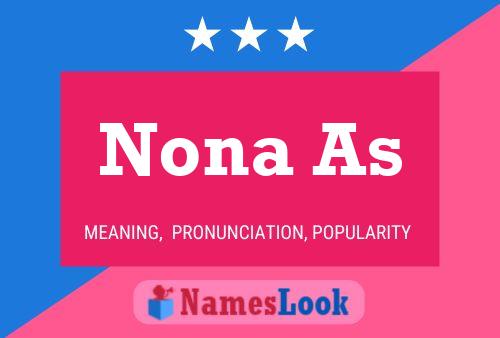 Nona As Name Poster