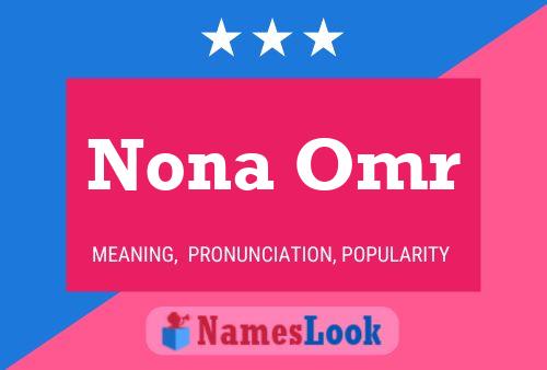 Nona Omr Name Poster