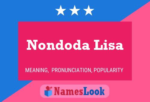 Nondoda Lisa Name Poster