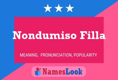 Nondumiso Filla Name Poster