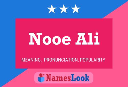 Nooe Ali Name Poster