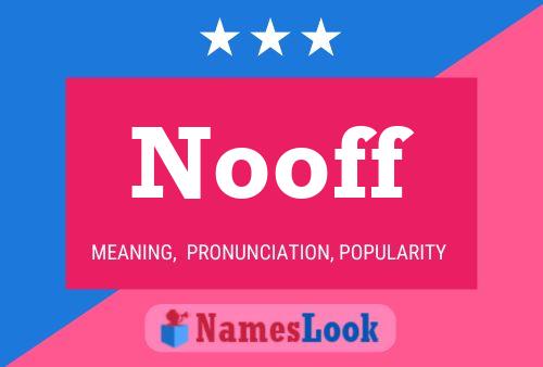 Nooff Name Poster