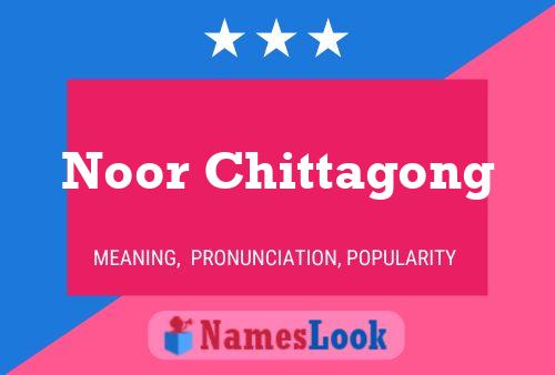 Noor Chittagong Name Poster