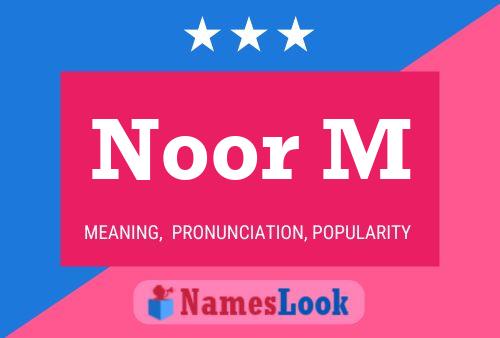 Noor M Name Poster