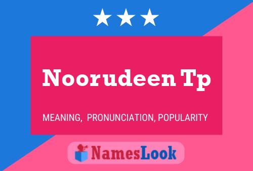 Noorudeen Tp Name Poster