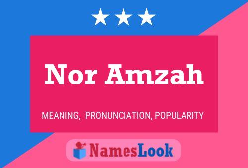 Nor Amzah Name Poster