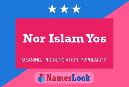 Nor Islam Yos Name Poster