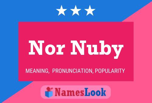 Nor Nuby Name Poster