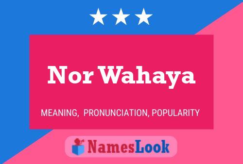 Nor Wahaya Name Poster