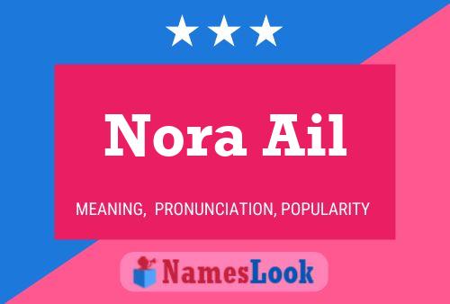 Nora Ail Name Poster