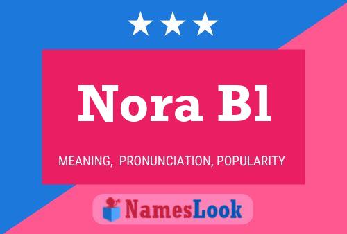 Nora Bl Name Poster