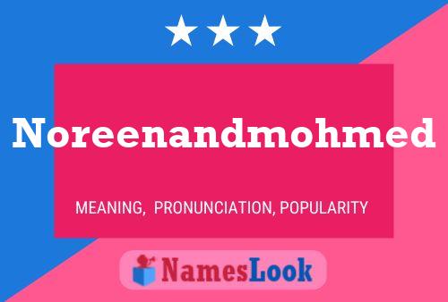 Noreenandmohmed Name Poster